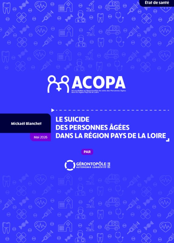 Le suicide des personnes âgées en Pays de la Loire - Gerontopôle - ACOPA